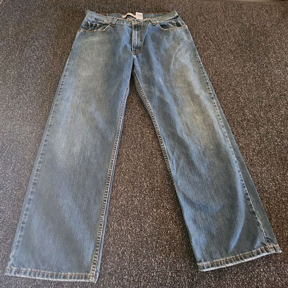 Levi's 559 Jeans Men's 36x30 Relaxed Fit Straight Leg Medium Wash 100% Cotton
